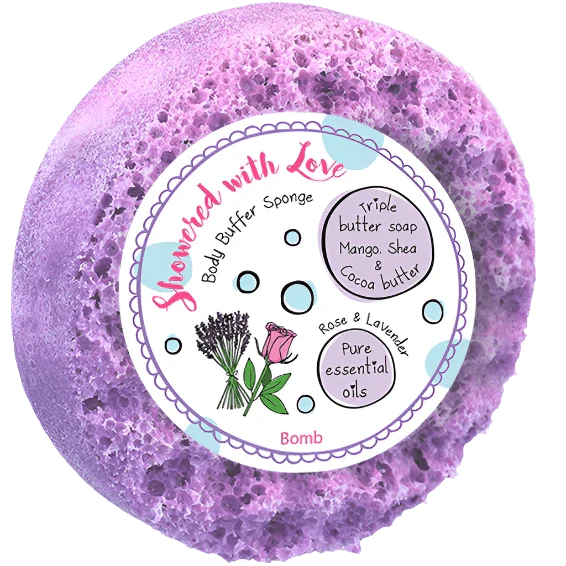 Showered with Love Body Buffer Sponge