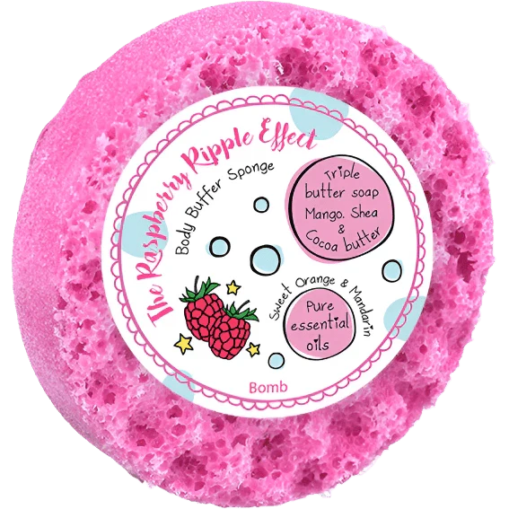 Raspberry Ripple Body Buffer Soap Sponge