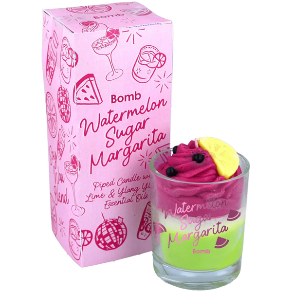 Watermelon Sugar Margarita Piped Candle