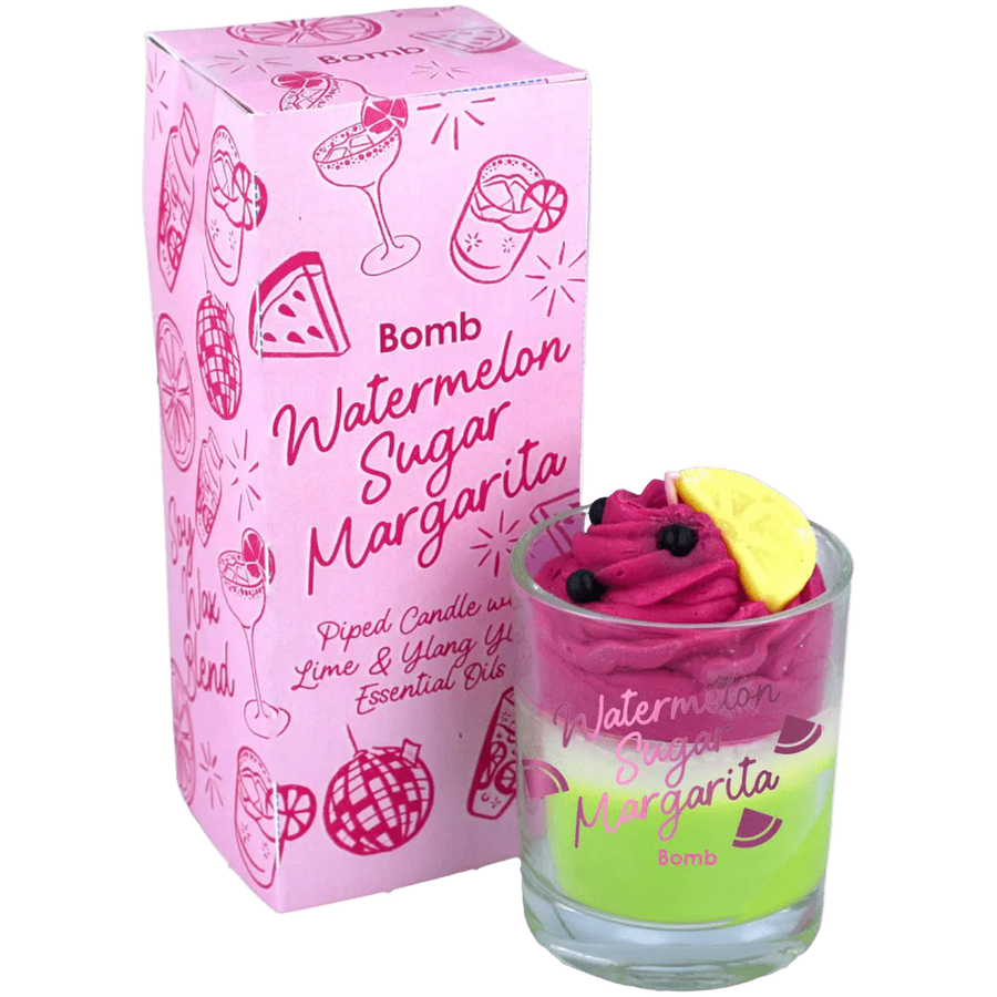 Watermelon Sugar Margarita Piped Candle